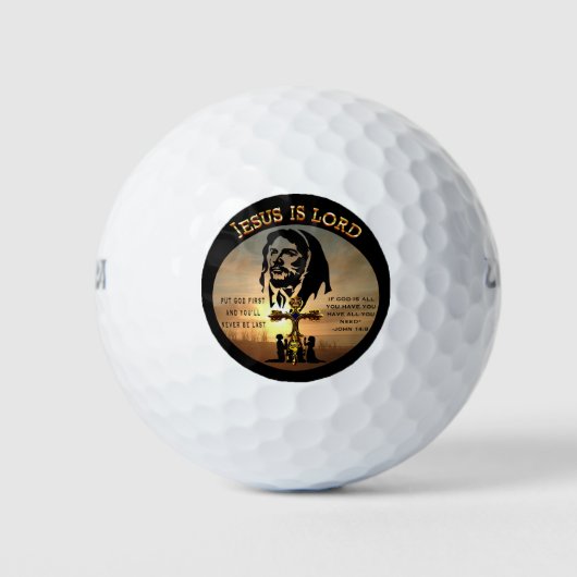 Jesus Is Lord Golfballen (Voorkant)