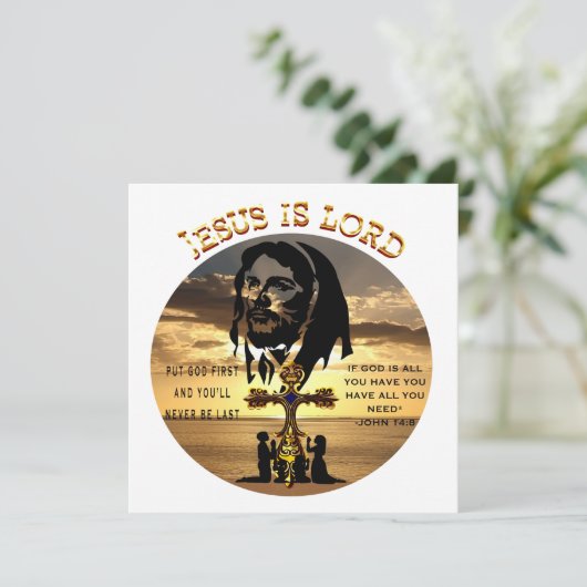 Jesus Is Lord Kaart (Staand voorkant)