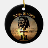 Jesus Is Lord Keramisch Ornament (Voorkant)