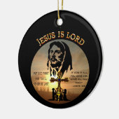 Jesus Is Lord Keramisch Ornament (Links)