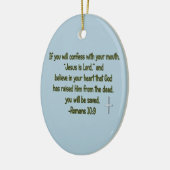 Jesus Is Lord Keramisch Ornament (Links)