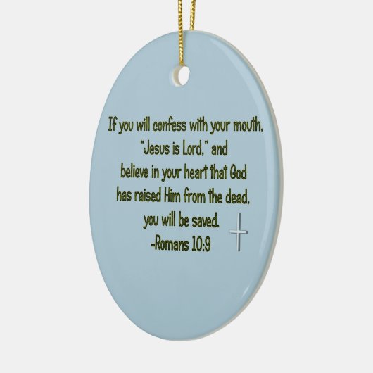 Jesus Is Lord Keramisch Ornament (Links)