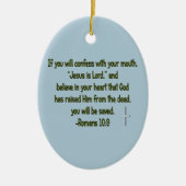 Jesus Is Lord Keramisch Ornament (Voorkant)