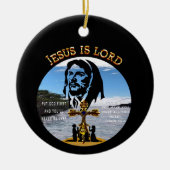 Jesus Is Lord Keramisch Ornament (Voorkant)