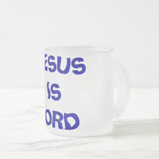 JESUS IS LORD MATGLAS KOFFIEMOK (Voorkant rechts)