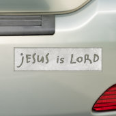Jesus is Lord Modern Christelijk neutraal toon Bumpersticker (Op auto)