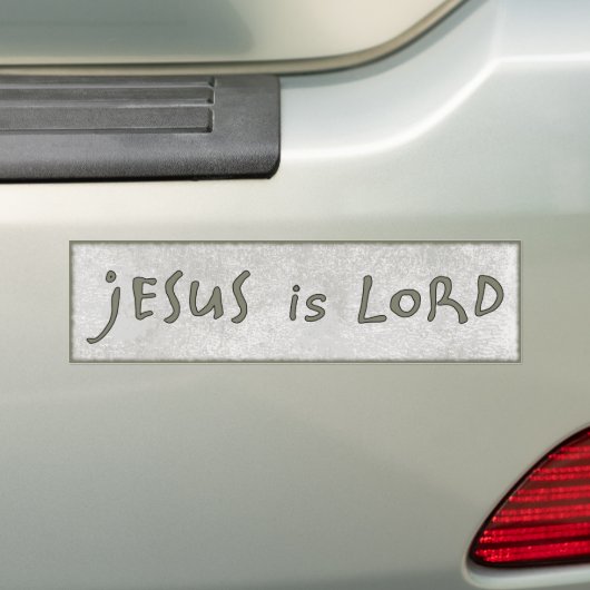 Jesus is Lord Modern Christelijk neutraal toon Bumpersticker (Op auto)