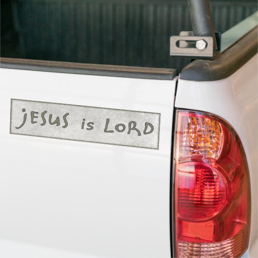 Jesus is Lord Modern Christelijk neutraal toon Bumpersticker (Op Truck)