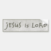 Jesus is Lord Modern Christelijk neutraal toon Bumpersticker (Voorkant)