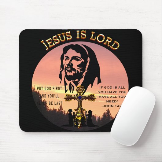 Jesus Is Lord Muismat (Met muis)