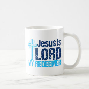 Jesus is Lord My Redeemer Christelijk Cross Koffiemok