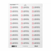 Jesus is Lord of All Return Address Label (Full Sheet)