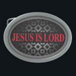 Jesus is Lord Oval Belt Buckle Gesp<br><div class="desc">Jezus is de Heer die door de danieljm wordt gesneden</div>