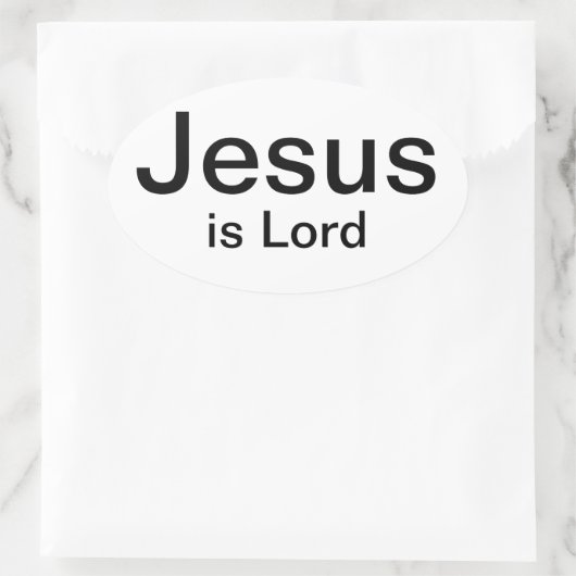 Jesus is Lord Ovale Sticker (Tas)
