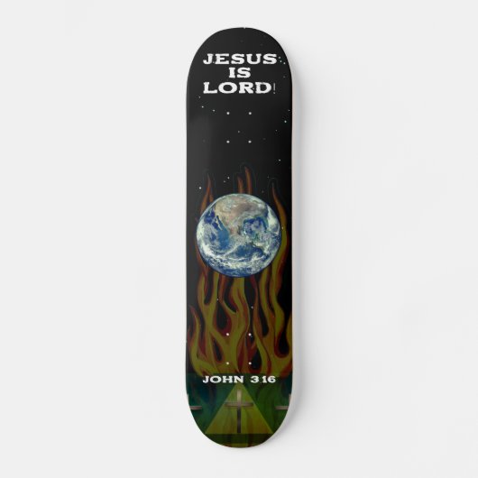 Jesus is Lord Persoonlijk Skateboard (Voorkant)