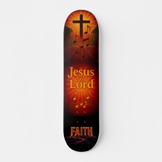 Jesus is Lord Persoonlijk Skateboard (Voorkant)