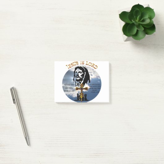 Jesus Is Lord Post-it® Notes (Kantoor)
