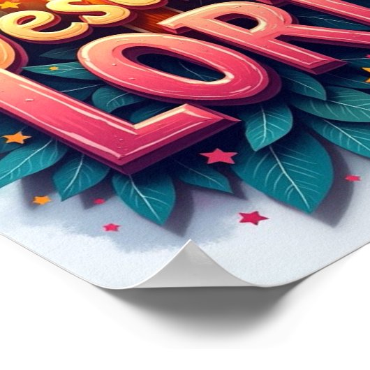 Jesus is Lord Poster (Hoek)