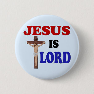 JESUS IS LORD RONDE BUTTON 5,7 CM