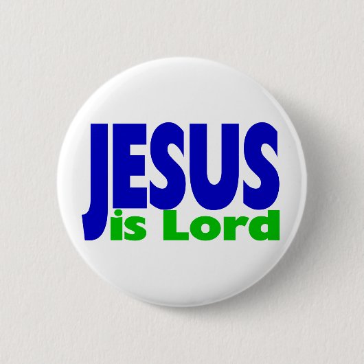 Jesus is Lord Ronde Button 5,7 Cm (Voorkant)