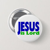 Jesus is Lord Ronde Button 5,7 Cm (Voorkant /achterkant)