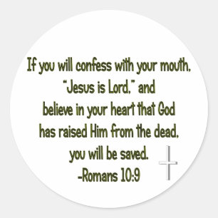 Jesus Is Lord Ronde Sticker