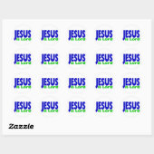 Jesus is Lord Ronde Sticker (Vel)