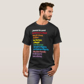 Jesus is Lord Science is Real Black Lives Matter T-shirt (Voorkant volledig)