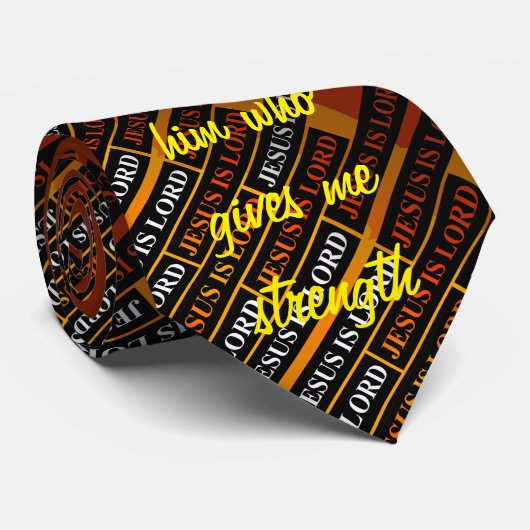 Jesus is Lord Scripture Stropdas (Opgerold)