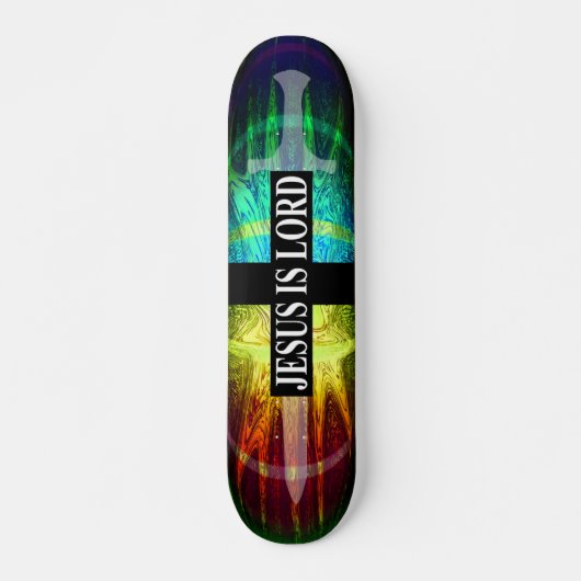 Jesus is Lord Sword Cross Skateboard (Voorkant)