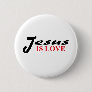 Jesus is Love Button
