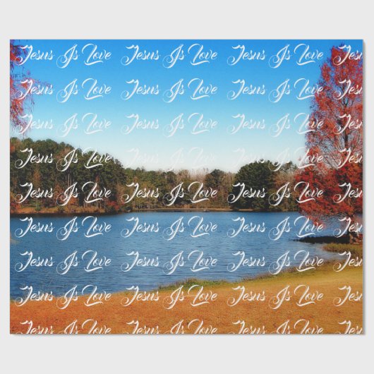 Jesus is Love Cadeaupapier (Vlak)