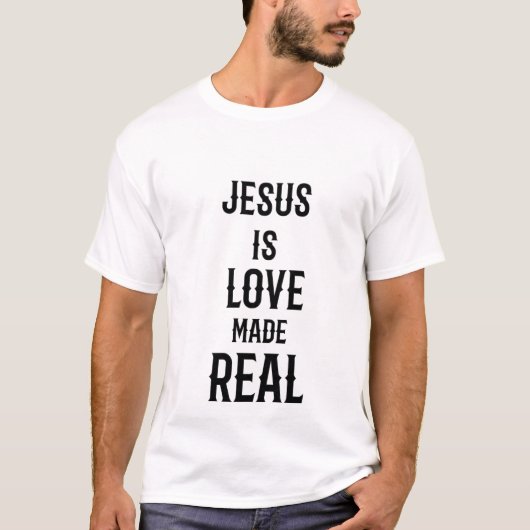 Jesus Is Love Made Real Royal Luxe T-shirt (Voorkant)