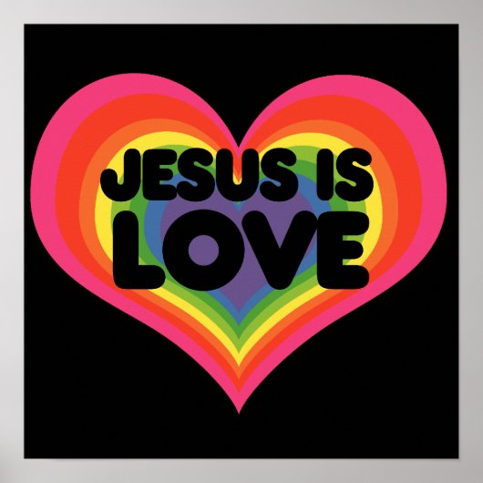 Jesus is Love Poster (Voorkant)