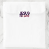 Jesus is Love Ronde Sticker (Tas)