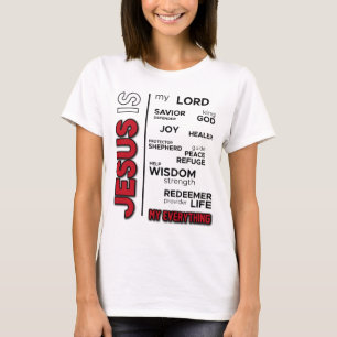 Jesus is mijn Alles Woordwolk T-shirt