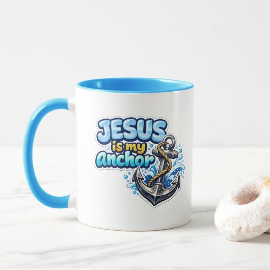 JESUS is mijn anker Mok (Met donut)