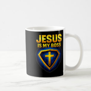 Jesus Is Mijn Baas Christelijk Schild Superheld _5 Koffiemok