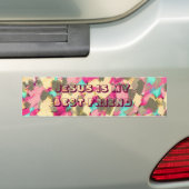 JESUS IS MIJN BESTE VRIEND BUMPERSTICKER (Op auto)