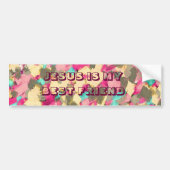 JESUS IS MIJN BESTE VRIEND BUMPERSTICKER (Voorkant)