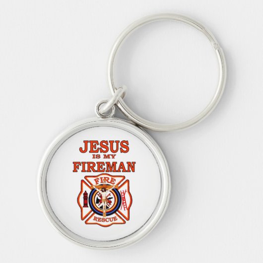 JESUS IS MIJN FIREMAN SLEUTELHANGER (Voorkant)