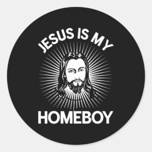 Jesus Is Mijn Gabber Grappig Christelijke Bijbel T Ronde Sticker