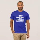 Jesus is mijn gabber t-shirt (Voorkant volledig)