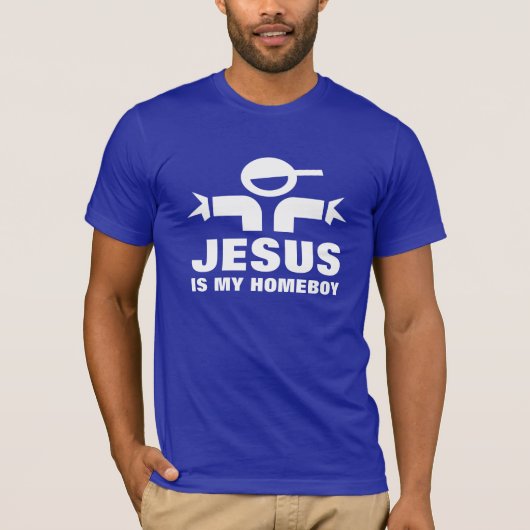 Jesus is mijn gabber t-shirt (Voorkant)