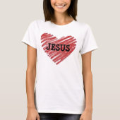 JESUS IS MIJN HART T-SHIRT (Voorkant)