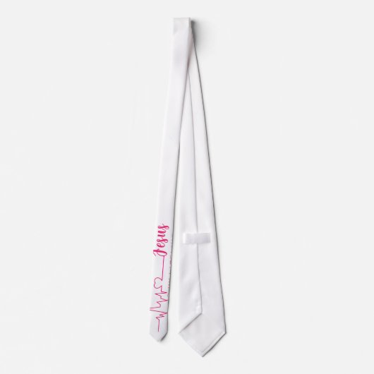 JESUS IS MIJN LEVEN Stropdas (Achterkant)