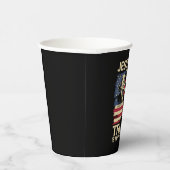 Jesus Is Mijn Redder Trump Is Mijn President Vlag  Papieren Bekers (Rechts)