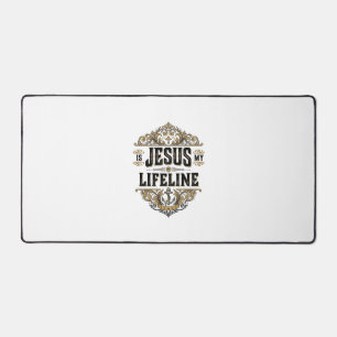 Jesus Is Mijn Reddingslijn Vintage Christelijk Shi Bureaumat