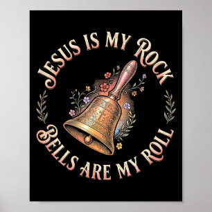 Jesus Is Mijn Rots Bellen Zijn Mijn Rol Grappige H Poster