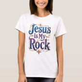Jesus Is Mijn Rots T-shirt (Voorkant)